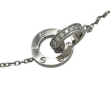 カルティエ Cartier ラブサークルネックレス ホワイトゴールド Au750 ジュエリー