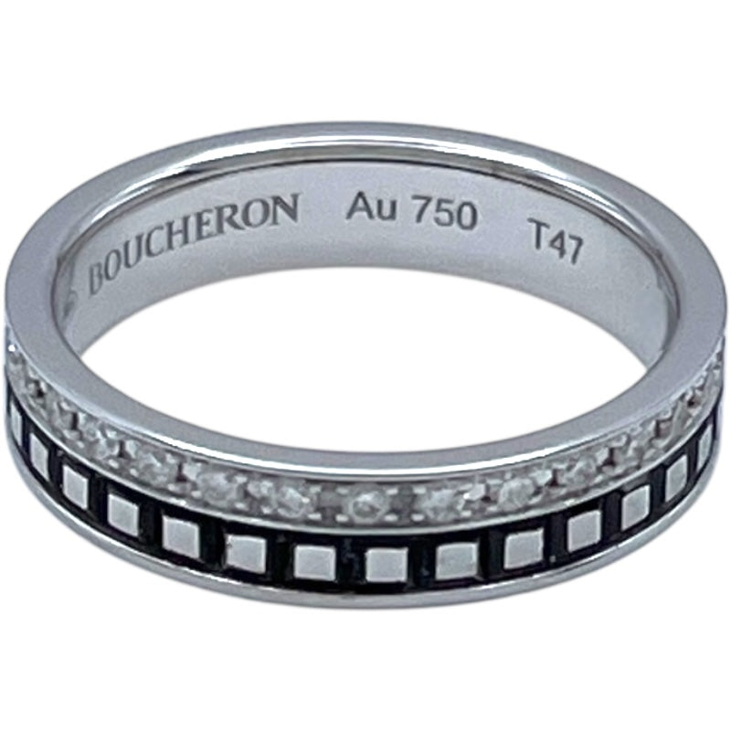 Boucheron リング サイズ45 Au 750 YG ブシュロン BOUCHERON キャトルブラックダイヤリング ブラック