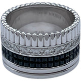 ブシュロン BOUCHERON キャトルブラックラージトリング ホワイトゴールド/ブラック 750/ダイヤモンド ジュエリー