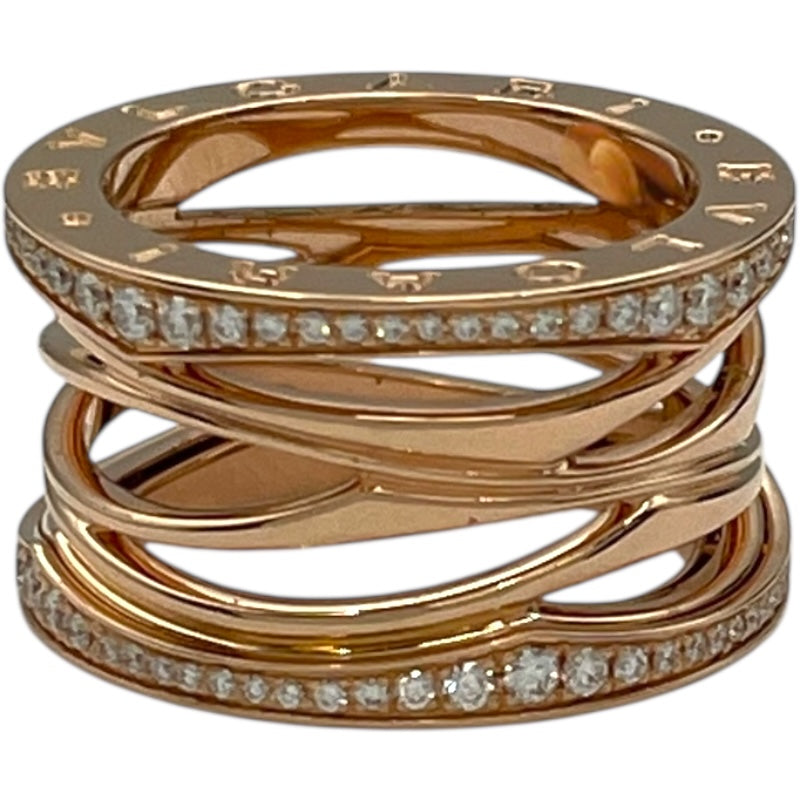 ブルガリ BVLGARI ビーゼロワンレジェンドダイヤリング ピンクゴールド