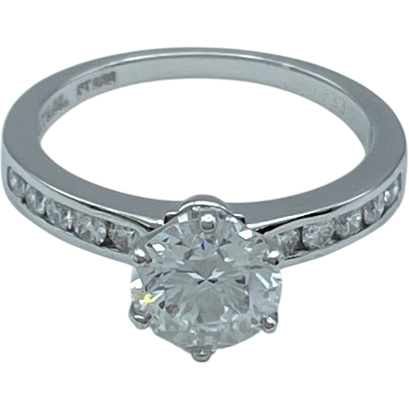 ティファニー TIFFANY＆CO ソリテールダイヤリング プラチナ Pt950