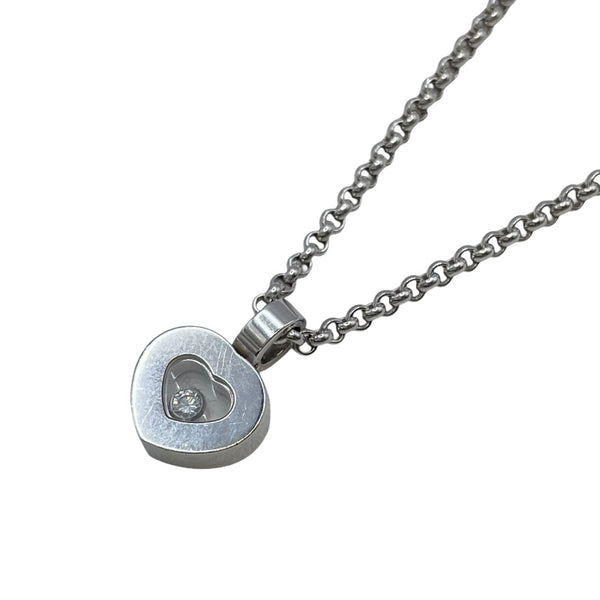 ショパール Chopard ハッピーダイヤネックレス ホワイトゴールド 750