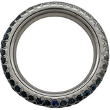 シャネル CHANEL フルエタニティリング ホワイトゴールド Au750 サファイア ジュエリー