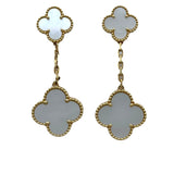 ヴァンクリーフ＆アーペル Van Cleef & Arpels マジック アルハンブラ ピアス ゴールド Au750 マザーオブパール ジュエリー