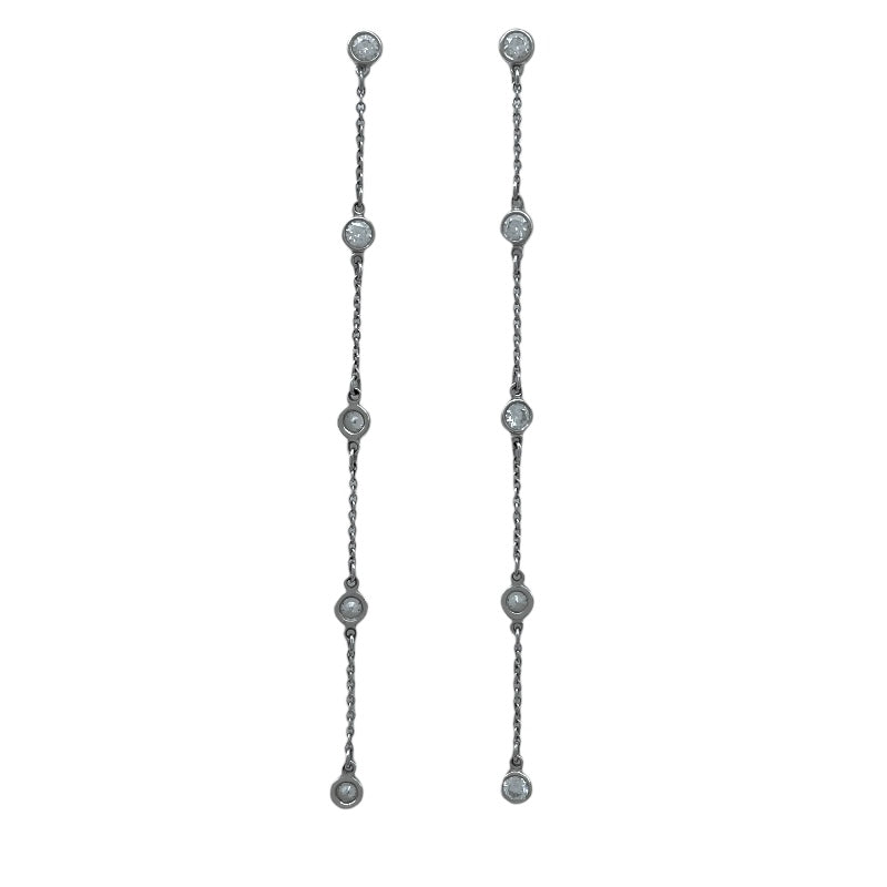ティファニー TIFFANY＆CO バイザヤード ドロップピアス プラチナ