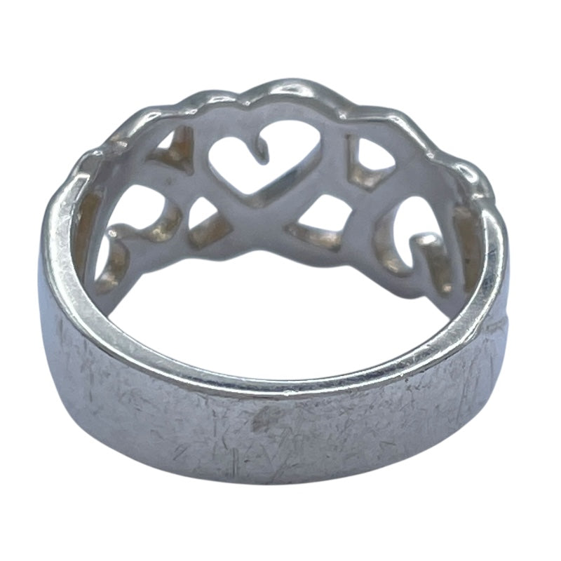 最終値下げです！Tiffany & Co. ハート型リング 925シルバー ティファニー TIFFANY＆CO トリプルビングハートリング シルバー 925