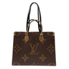 ルイ・ヴィトン LOUIS VUITTON オンザゴー MM M45321 モノグラム ジャイアント・リバース レディース トートバッグ ショルダーバッグ