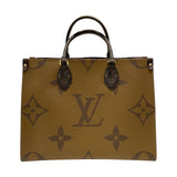 ルイ・ヴィトン LOUIS VUITTON オンザゴー MM M45321 モノグラム ジャイアント・リバース レディース トートバッグ ショルダーバッグ
