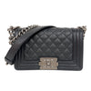 シャネル CHANEL ボーイシャネル20 A67085 ブラック シルバー金具 キャビアスキン レディース ショルダーバッグ