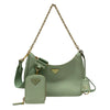 プラダ PRADA Re-Edition 2005 バッグ 1BH204 ライトグリーン ゴールド金具 サフィアーノレザー レディース ショルダーバッグ