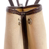 エルメス HERMES ガーデンパーティPM □G刻印 （2003年製） ベージュ・マロン　シルバー金具 トワル・ブッフル レディース トートバッグ