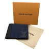 ルイ・ヴィトン LOUIS VUITTON ミュルティクレ4 M81815 ブルー メンズ 二つ折り財布
