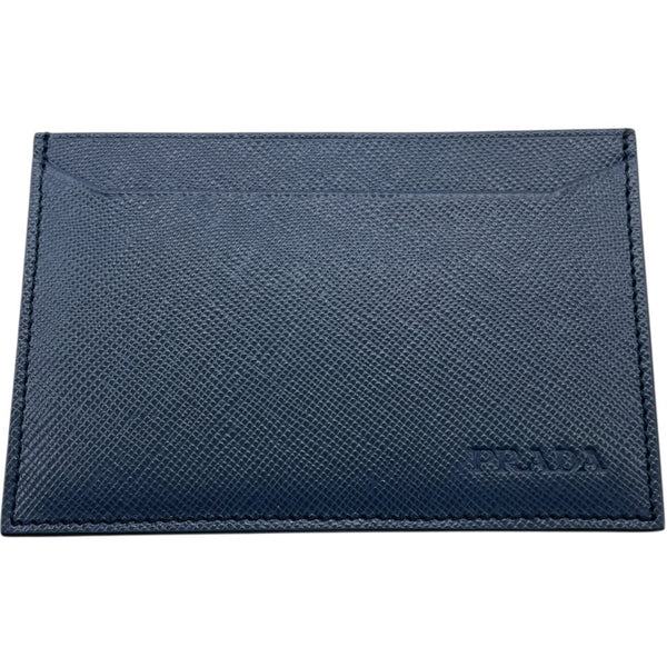 PRADA✨サフィアーノ　長財布　カードケース　メタルロゴ　ネイビー プラダ PRADA サフィアーノカードケース 2M0208 ネイビー サフィアーノ