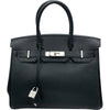 エルメス HERMES バーキン30 □H刻 ブラック SV金具 トゴ レディース ハンドバッグ
