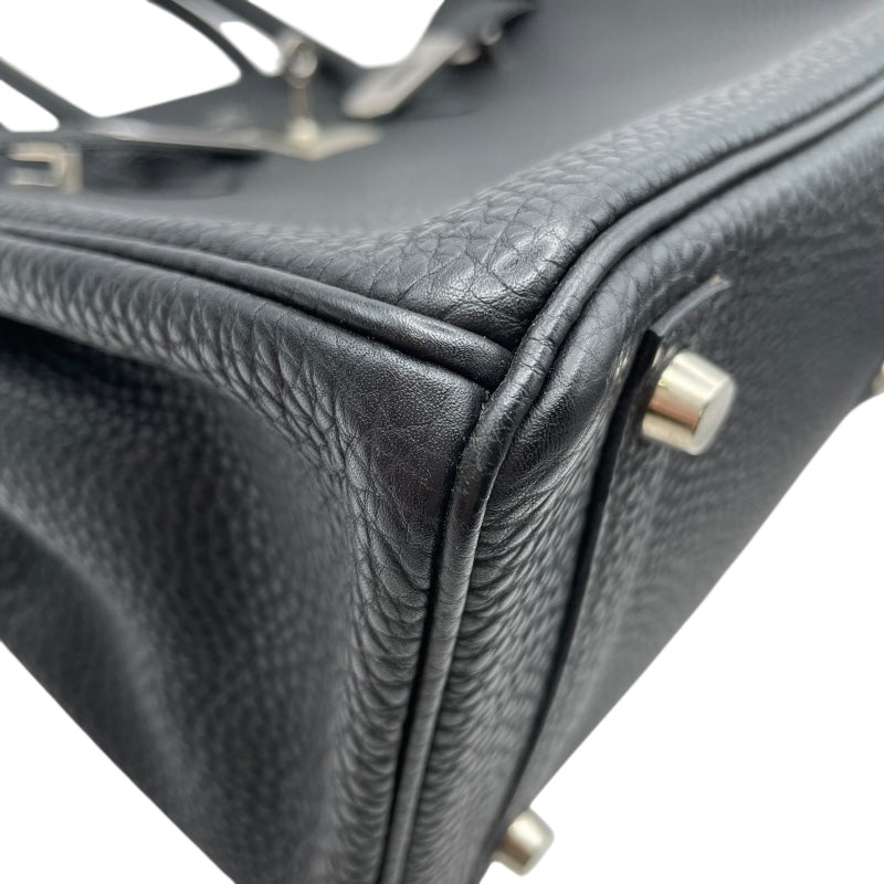 エルメス HERMES バーキン30 □H刻 ブラック SV金具 トゴ レディース