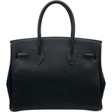 エルメス HERMES バーキン30 □H刻 ブラック SV金具 トゴ レディース ハンドバッグ
