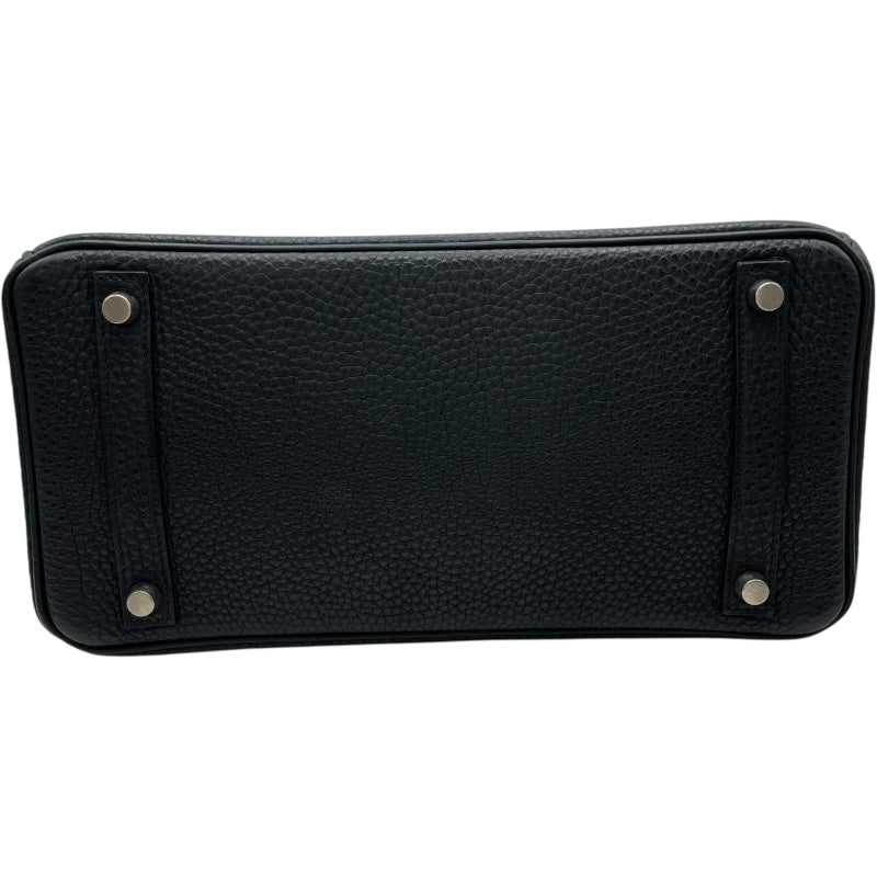 エルメス HERMES バーキン30 □H刻 ブラック SV金具 トゴ レディース
