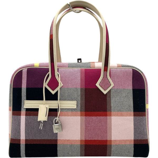 エルメス HERMES ヴィクトリア3 35 トワルキャドリーユ B刻 ピンク