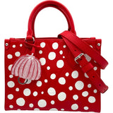 ルイ・ヴィトン LOUIS VUITTON オンザゴーPM草間彌生コラボ M46412 レッド/ホワイト モノグラム・アンプラント ドット レディース ショルダーバッグ