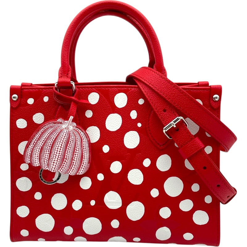 ルイ・ヴィトン LOUIS VUITTON オンザゴーPM草間彌生コラボ M46412