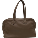 エルメス HERMES ヴィクトリア35 □L刻 エトゥープ SV金具 トリヨン レディース ハンドバッグ