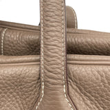 エルメス HERMES ヴィクトリア35 □L刻 エトゥープ SV金具 トリヨン レディース ハンドバッグ