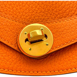エルメス HERMES リンディ30 □O刻 オレンジ ゴールド金具 トリヨン レディース ボストンバッグ