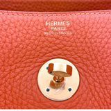 エルメス HERMES リンディ30 □O刻 オレンジ ゴールド金具 トリヨン レディース ボストンバッグ