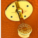 エルメス HERMES リンディ30 □O刻 オレンジ ゴールド金具 トリヨン レディース ボストンバッグ