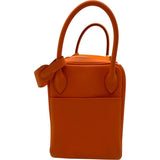エルメス HERMES リンディ30 □O刻 オレンジ ゴールド金具 トリヨン レディース ボストンバッグ