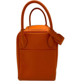エルメス HERMES リンディ30 □O刻 オレンジ ゴールド金具 トリヨン レディース ボストンバッグ
