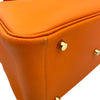 エルメス HERMES リンディ30 □O刻 オレンジ ゴールド金具 トリヨン レディース ボストンバッグ