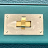 エルメス HERMES ヴァンキャトル35 □B刻 マラカイト SV/GD金具 トリヨン レディース ハンドバッグ