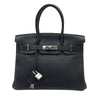 エルメス HERMES バーキン30 □J刻 ブラック/SV金具 トゴ レディース ハンドバッグ