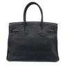 エルメス HERMES バーキン30 □J刻 ブラック/SV金具 トゴ レディース ハンドバッグ