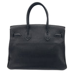 エルメス HERMES バーキン30 □J刻 ブラック/SV金具 トゴ レディース ハンドバッグ
