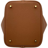 エルメス HERMES ピコタンロックMM Y刻 ゴールド GD金具 トリヨン レディース ハンドバッグ