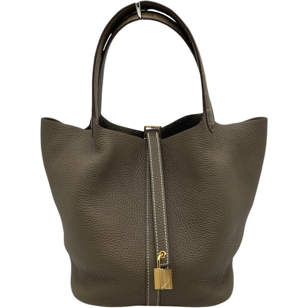 エルメス HERMES ピコタンロックMM タッチ Y刻 エトゥープ GD金具