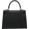 エルメス HERMES ケリー25 外縫い K刻印　(2025年製) ブラック　シルバー金具 ヴォーエプソン レディース ショルダーバッグ