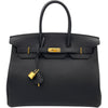 エルメス HERMES バーキン35 A刻 ブラック GD金具 トゴ レディース ハンドバッグ