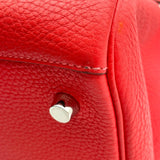 エルメス HERMES リンディ30 T刻印　(2015年製) ルージュピヴォワンヌ シルバー金具 トリヨンクレマンス レディース ハンドバッグ