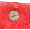 エルメス HERMES リンディ30 T刻印　(2015年製) ルージュピヴォワンヌ シルバー金具 トリヨンクレマンス レディース ハンドバッグ