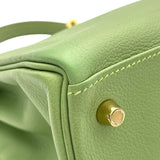 エルメス HERMES ケリー28 内縫い Y刻印　(2020年製) ヴェールクリケット　ゴールド金具 エバーカラー レディース ショルダーバッグ