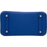 エルメス HERMES バーキン25 U刻 ブルーフランス トゴ レディース ハンドバッグ
