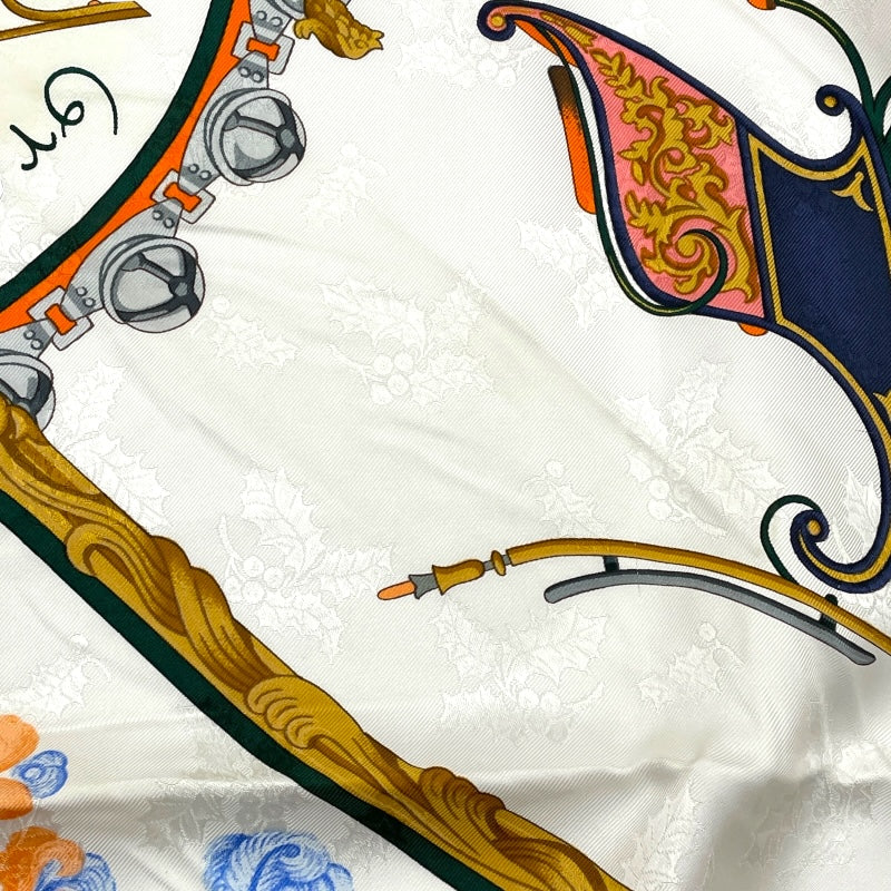 エルメス HERMES カレ90 PLUMES ET GRELOTS シルク レディース