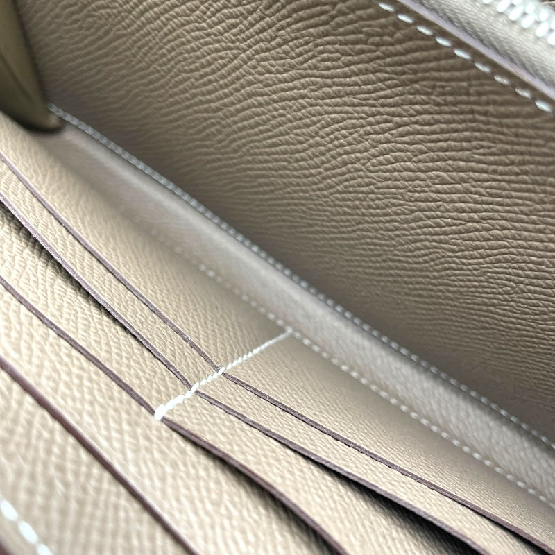 エルメス HERMES ケリーウォレット ロング A刻 エトゥープ SV金具