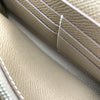 エルメス HERMES ケリーウォレット ロング A刻 エトゥープ SV金具 エプソン レディース 長財布