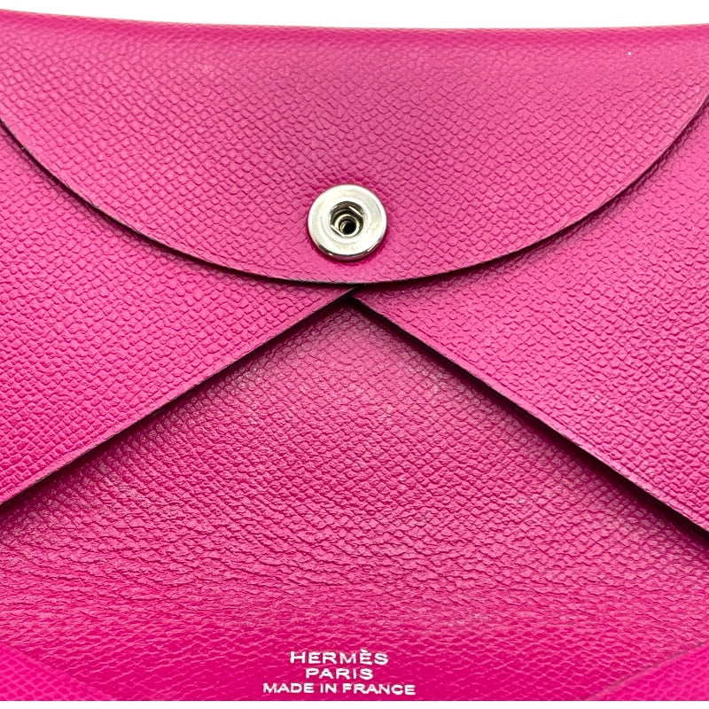 エルメス HERMES カルヴィ D刻 ローズパープル マダム レディース
