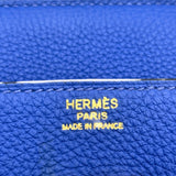 エルメス HERMES バーキン30 □Q刻　(2013年製) ブルーエレクトリック ゴールド金具 トゴ レディース ハンドバッグ