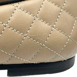 シャネル CHANEL ココマークマトラッセローファー G33861 ベージュ レザー レディース ローファー